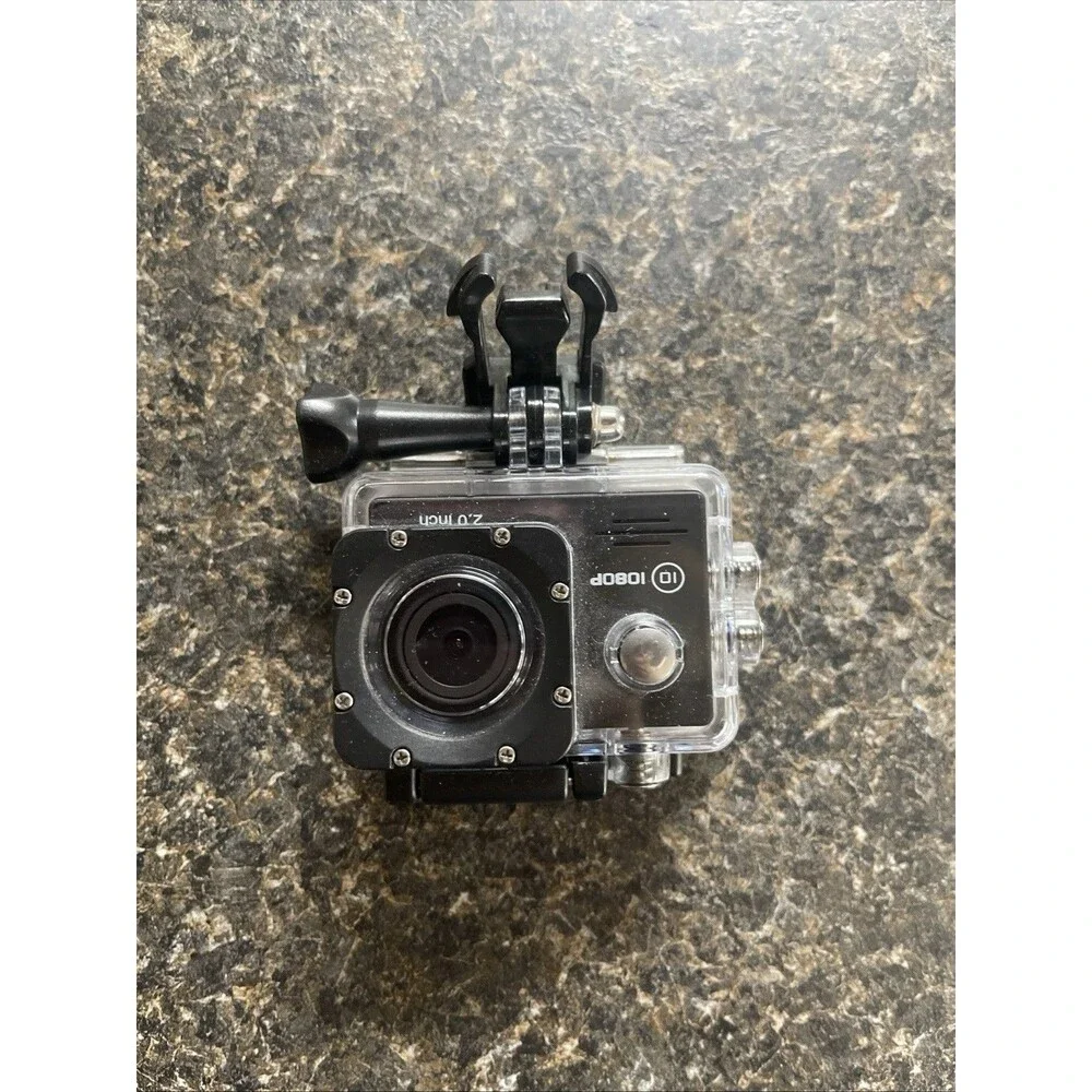 Sports Cam 1080p HD Helmet/Action Camera 2in LCD Waterproof 30M USB Black